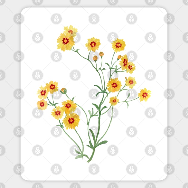 April 13th birthday flower Sticker by birthflower